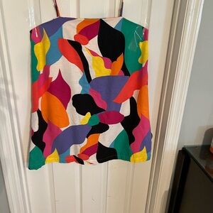 A New Day Multicolor Abstract Dress